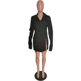 Button-Down Shirt Dress with Side Zippers image 6