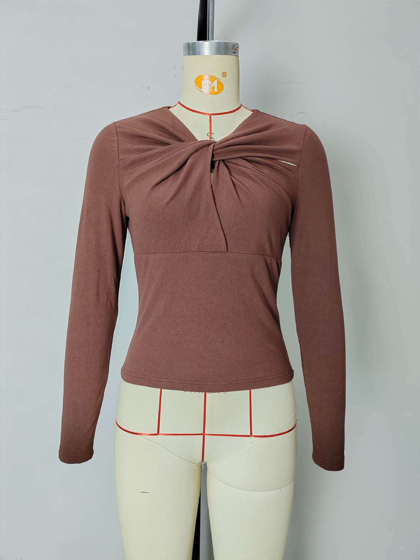 Twist-Front Long Sleeve Top image 4