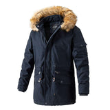 Faux Fur Hood Parka Casual Jackets - L, Antler Beige image