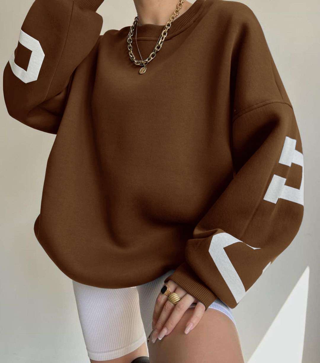 Chicago City Sweatshirt - S, Brown image