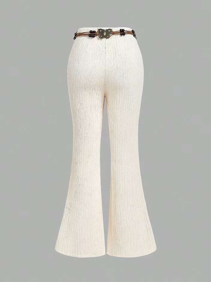 Ribbed Flare Pants image 2