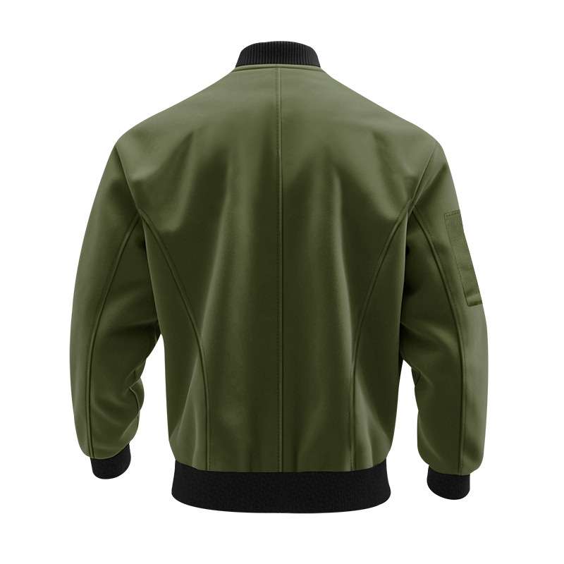 Stand Collar Zip Front Windbreaker Jacket image 6
