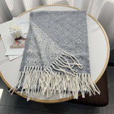 Winter Shawl Oversized Scarf Blanket Wrap - Free Size, Rhino Grey image