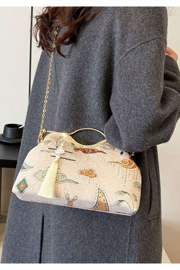 Evening Bag with Gold Chain image 0