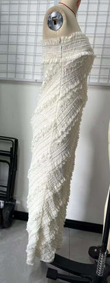 Strapless Textured Maxi Dress image 5