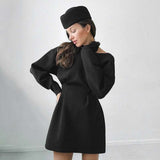 Modern Muse V-Back Dress - M, Black image