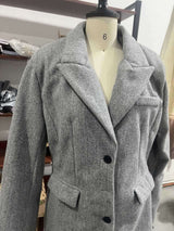 Elegant Long Coat with Structured Design image 3