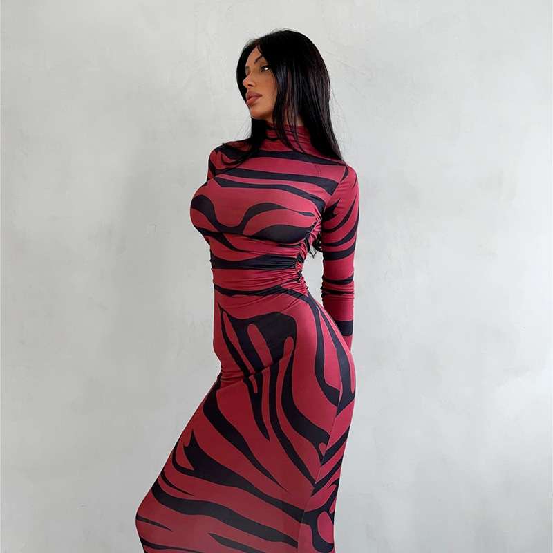 Fierce Wildfire Maxi Dress - S, Rose Red image