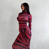 Fierce Wildfire Maxi Dress - S, Rose Red image