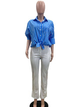 Spring Elegant Stripped Loose Shirts image 2