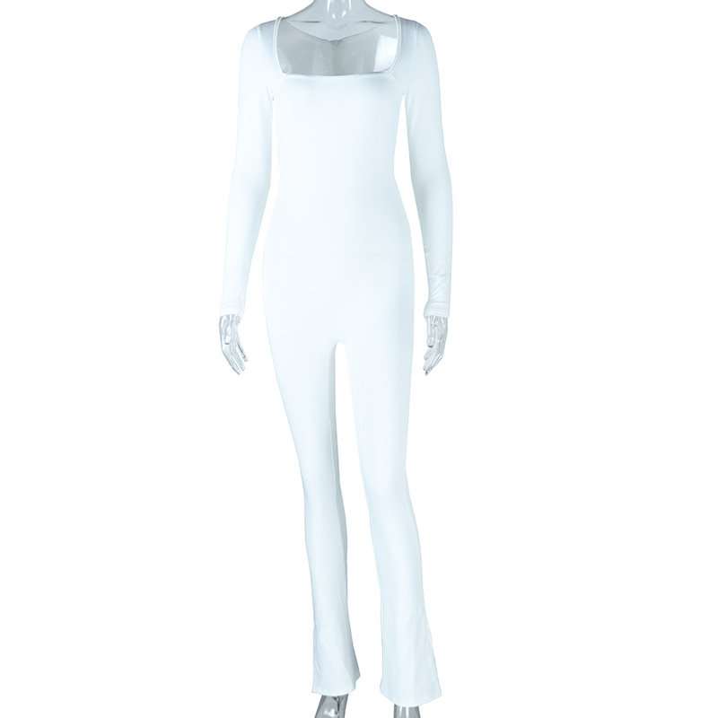 Square Neck Skinny Jumpsuit image 4