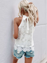 Elegant Crochet Sleeveless Top image 6