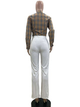 High Waist Slimming Tapered Pants image 4