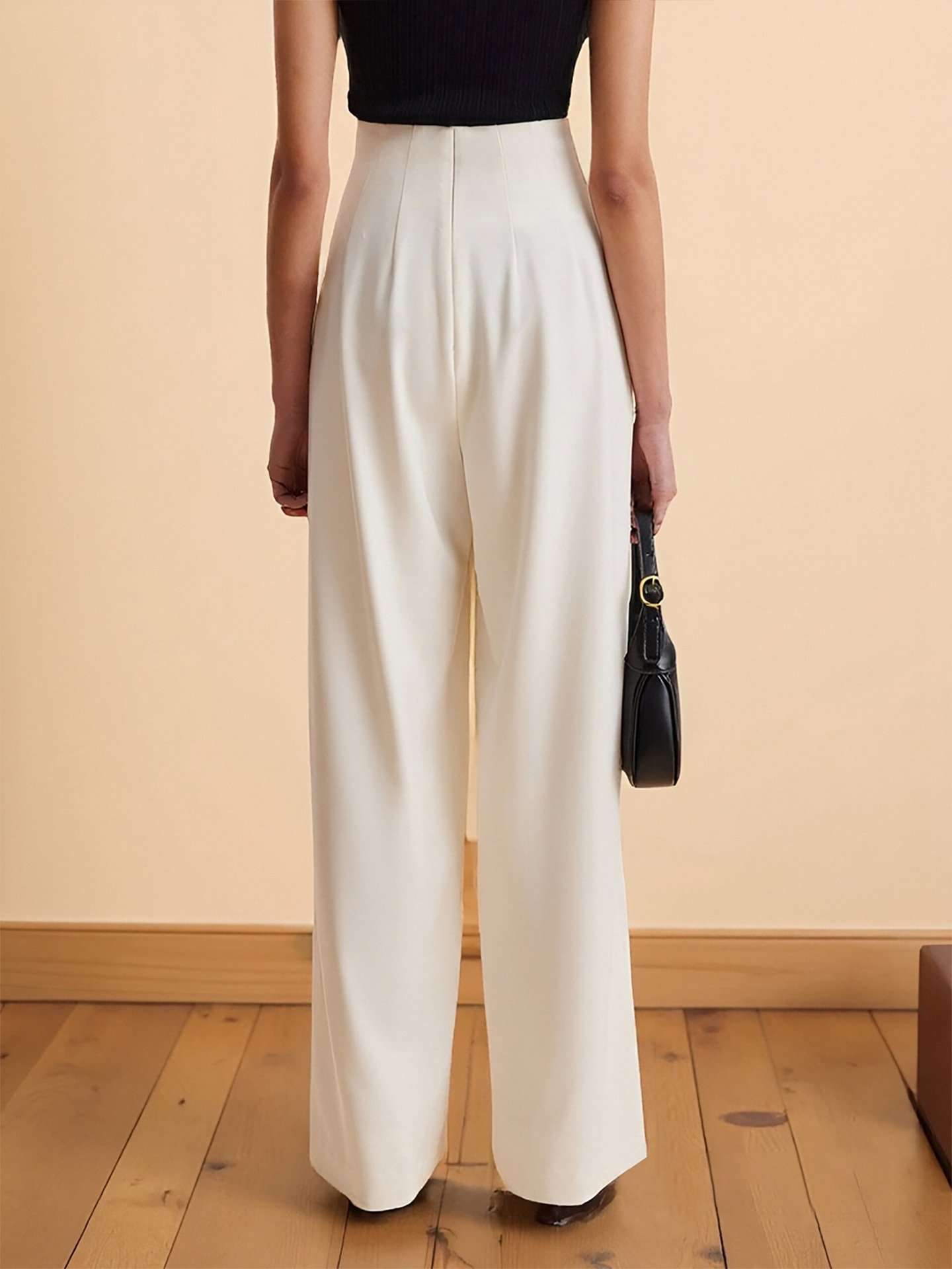 Wide-Leg Pants with Embellished Waist image 3