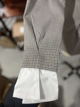 Classic Checkered Jacket  Oversized Cuffs image 5