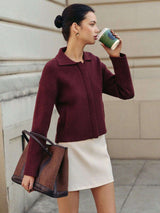 Cozy Knit Zip-Up Jacket image 1