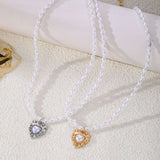 Crystal Heart Pendent Necklace?Chain image 4