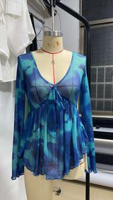 Butterfly Tie-Front Blouse image 2