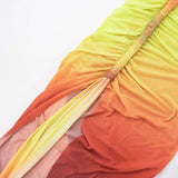 Colorful One-Shoulder Gradient Maxi Dress image 5