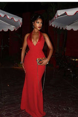 V Neck Bodycon Sleeveless Maxi Dress image 0