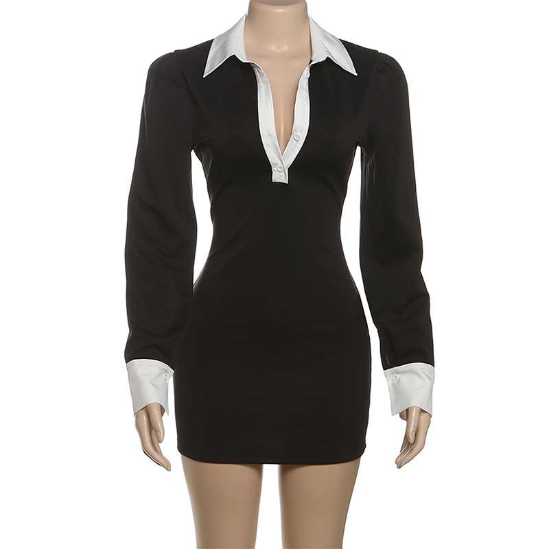 Elegant Button-Front Shirt Dress image 3
