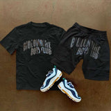 Mens Graphic Tee & Shorts Streetwear Set image 3