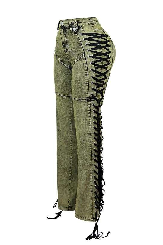 After Hours Lace Up Flare Pant image 5