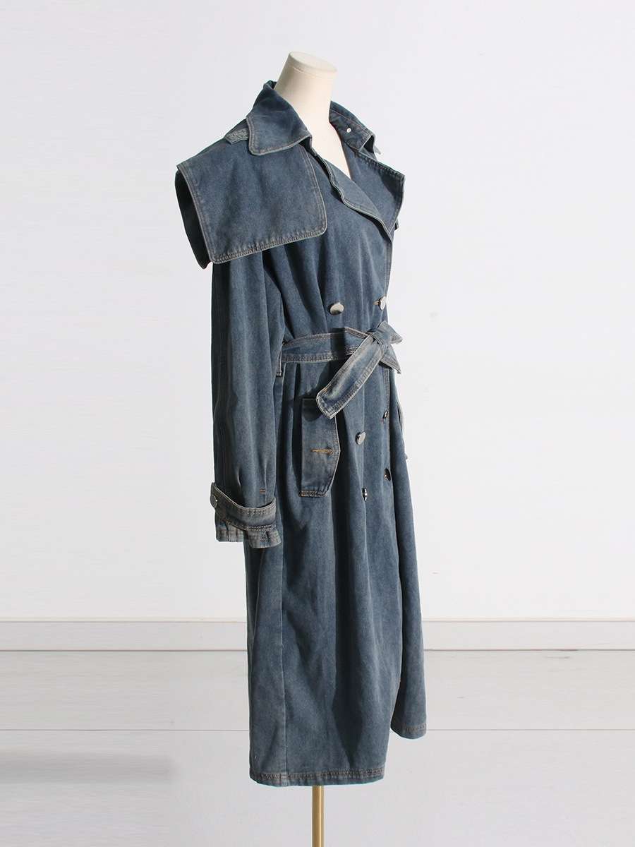 Denim Trench Coat image 2