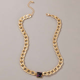 Chunky Chain Necklace with Pendant image 4