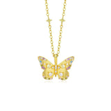 Gold Butterfly Pendant Necklace image 3