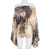 Leopard Print Off-Shoulder Jumpsuit image 3
