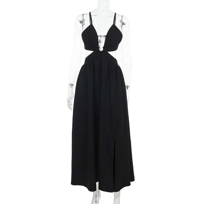 Cut-Out Maxi Dress with Spaghetti Straps image 6