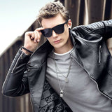 Oblique Zipper Motorcycle Streetwear Jacket image 3