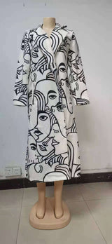 Button Up Winter Mid-Long Trench Coat image 5