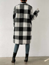 Plaid Sherpa Coat image 2