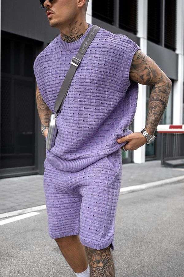 Knit Vest and Shorts Set image 0