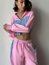 Cropped Hoodie Tracksuit Set image 6