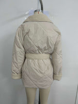 Womens Jacket Fleece Lapel Coat image 5