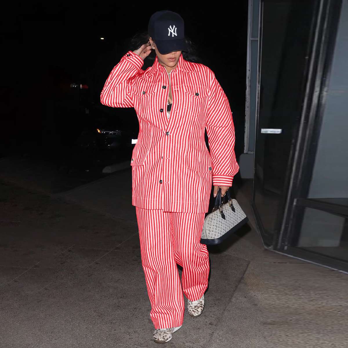 Striped Oversized Shirt & Pants Set image 4