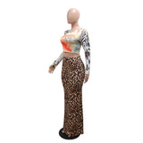 Leopard Print Maxi Skirt with Top image 3
