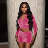 Hoodie and Skirt Lounge Set image 0