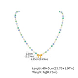 Beaded Necklace with Gold Bow Pendant image 2