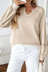 Long Sleeve Top with V-Neck image 3