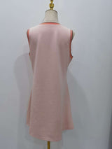 Contrast Casual Sleeveless A-Line Dress image 6