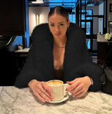 Luxurious Faux Fur Hooded Jacket image 4