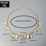 Beach Shell & Pearl Charm Waist Chain image 3