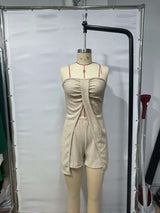 Textured Strapless Top and Shorts Set image 4