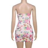 Floral Off-Shoulder Ruched Mini Dress image 5