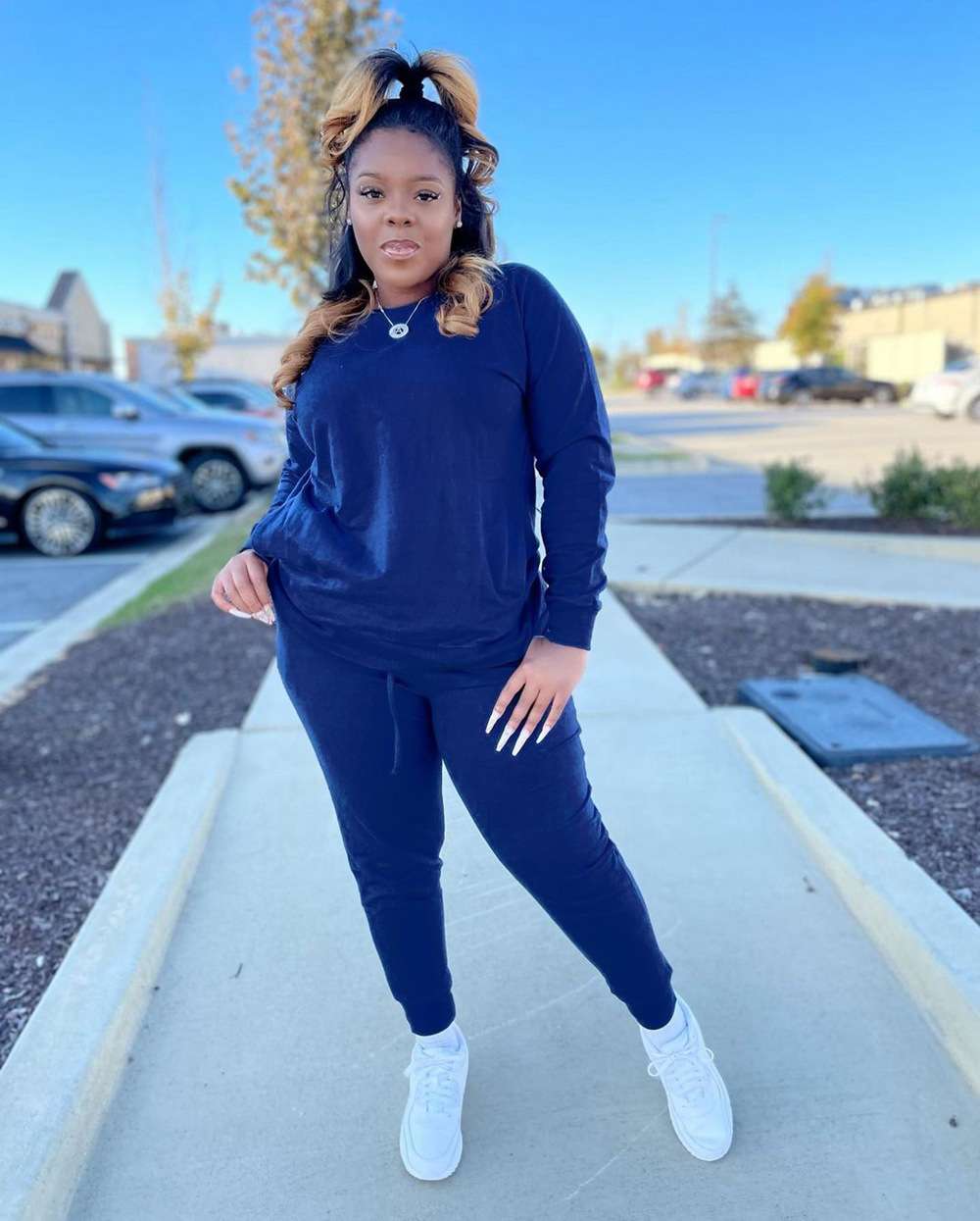 Cozy Luxe Lounge Set - L, Dark Blue image