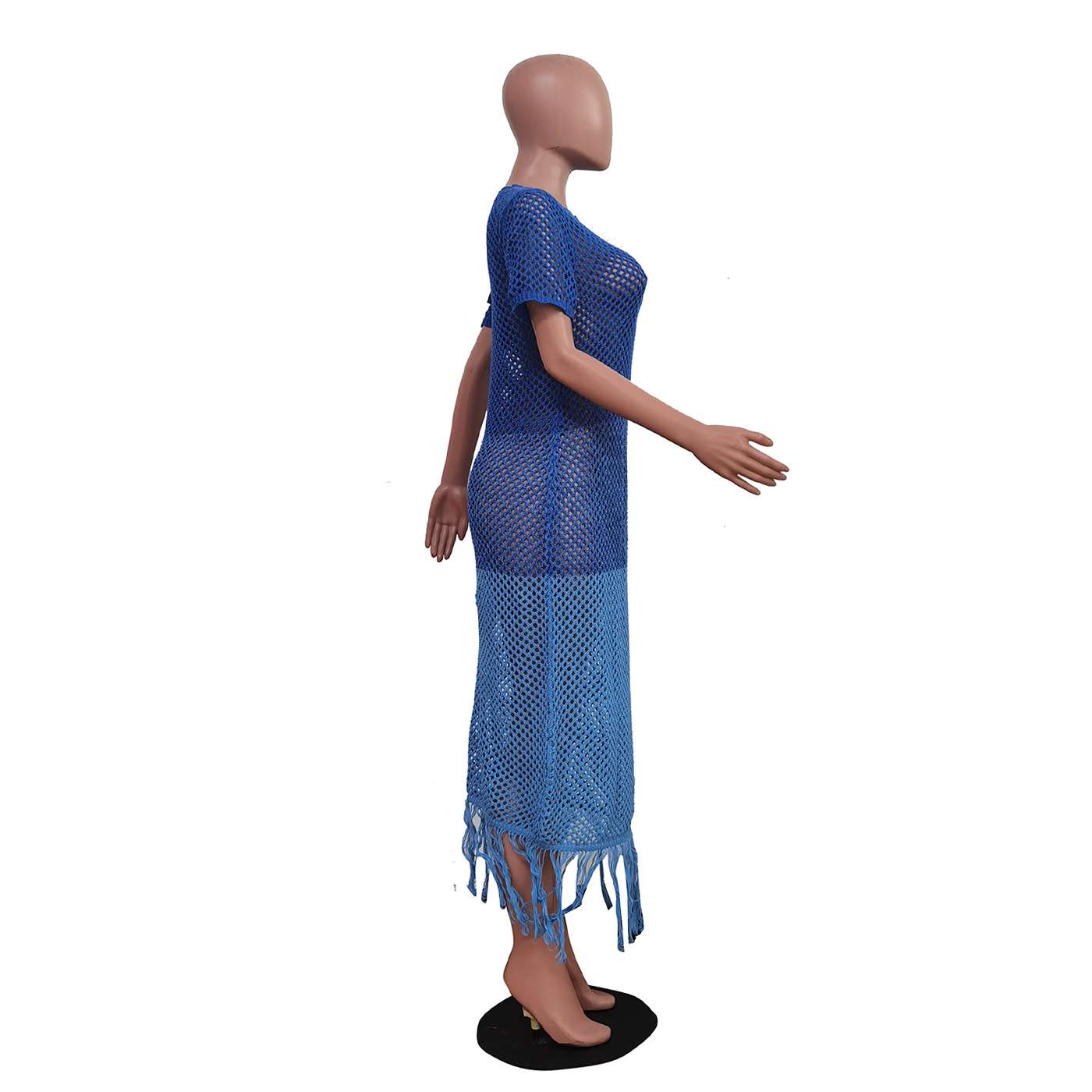 Ocean Breeze Crochet Maxi Dress image 4